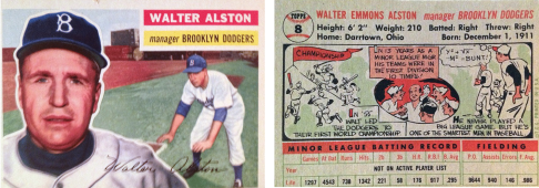 Walter Alston 1956 Topps #8
